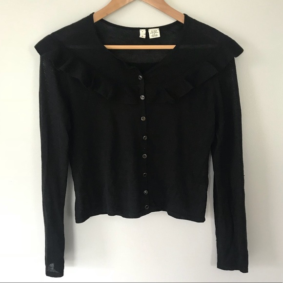 Anthropologie Sweaters - Anthropologie Moth Black Button Down Cardigan